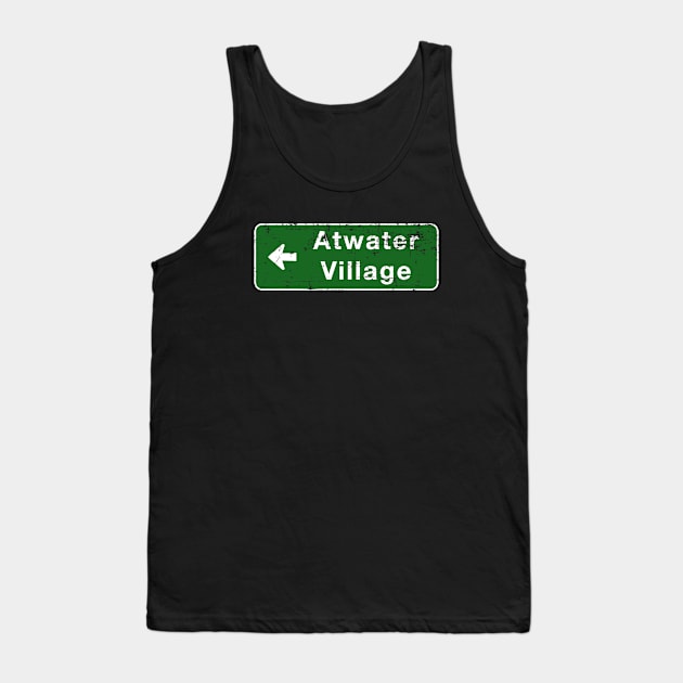 Atwater Village Sign Tank Top by Fresh Fly Threads